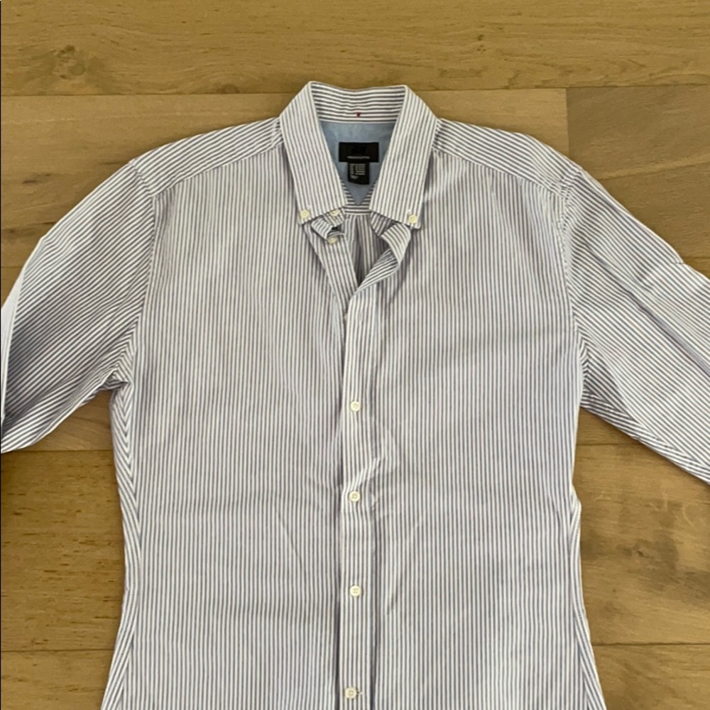 H&M casual Oxford striped button down